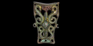 Anglo-Saxon Gilt Mount with Dragons