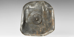 Pre-Viking Footed Dish with Central Zoomorphic Roundel
