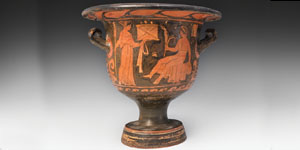 Greek Apulian Red-Figure Bell Krater