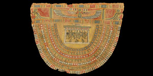 Cartonage Panel with Collar and Four Sons of Horus