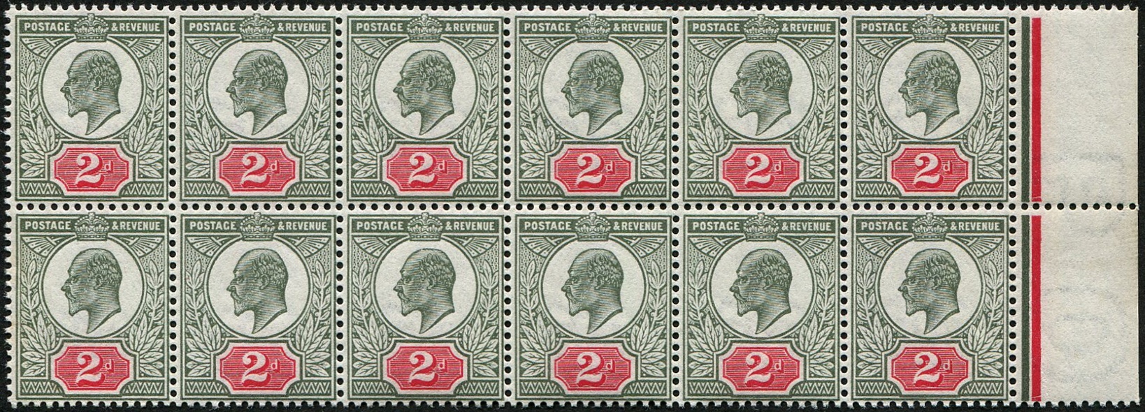 2d SG 292 BLOCK OF TWELVE U/M