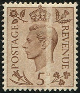 1937 5d SG 469 DRY PRINT VARIETY
