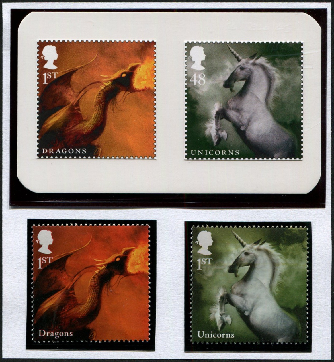 2009 Mythical Creatures 1st SG 2944/45 PHOTOGRAPHIC ESSAY TRIALS
