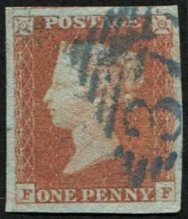 1d Pl.86 FF BLUE IRISH DIAMOND