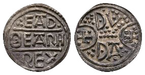 Anglo-Saxon Coins - Eadberht Praen - Canterbury / Duda - Penny
