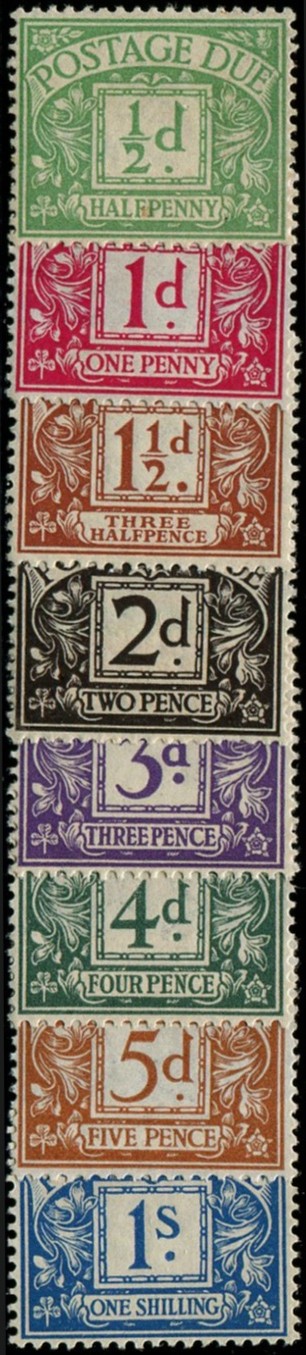1/2d-1/- SG D1-8 Mint