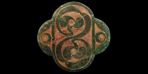 Iron Age Bronze Enamelled Bridle Mount