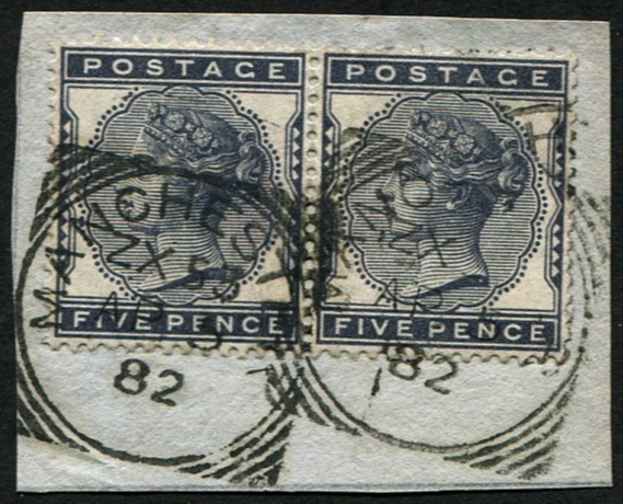 5d SG 169 PAIR VFU, (10d rate)