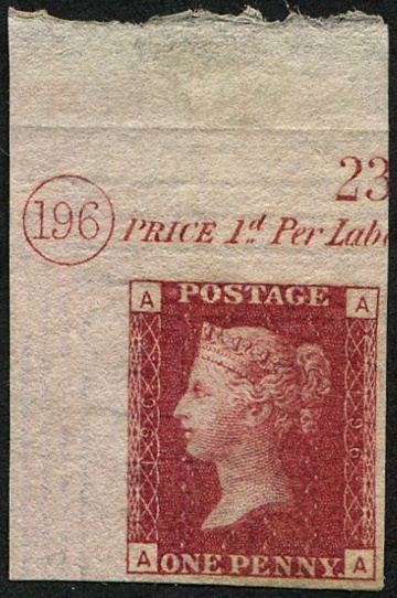 1d SG 43, Pl.196 AA IMPRIMATUR