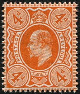 4d SG 286(2) DEEP BRIGHT-ORANGE U/M