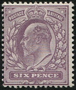 6d SG 245a PALE DULL-PURPLE(C) U/M