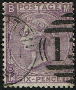 6d SG 104, Pl.6 Lilac VFU