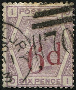 6d/6d SG 162a VARIETY OI LEFT DOT ONLY