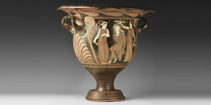 Greek Apulian Figural Bell Krater