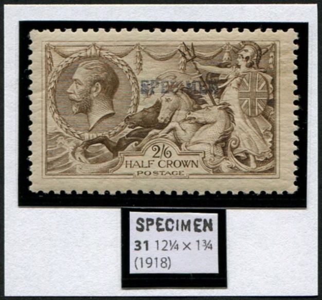 2/6d SG 415aS OVPT. SPECIMEN TYPE 31 U/M