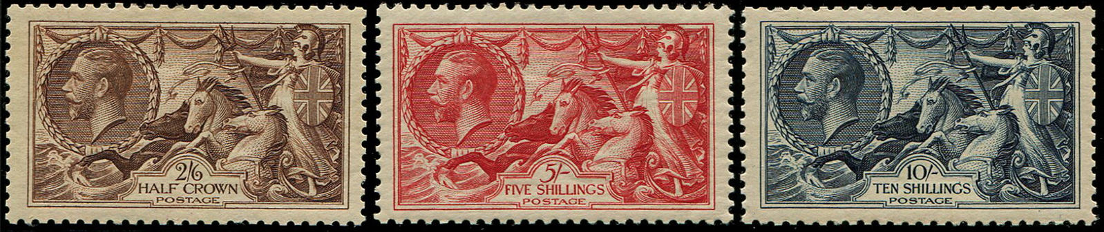 1934 2/6d - 10/- SG 450/52
