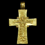 Byzantine - Gold Crucifix Pendant