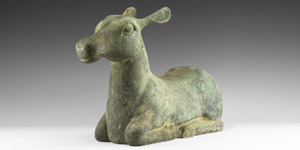 Roman Large Recumbent Doe Statue