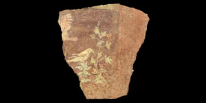Roman Pompeii Wall Painting Fragment of a Bird