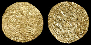 Edward IV - Gold Half Ryal - First Reign