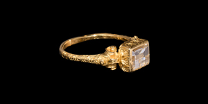 Renaissance Gold Ring with Type IIA Diamond