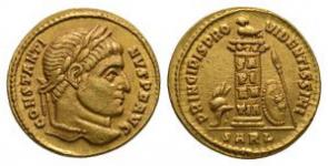 Constantine I - Gold Column Solidus