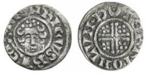 English Medieval Coins - Henry III - London / Terri - Short Cross Round Halfpenny