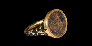 Tudor Armorial Ring for Johann Ernst I, Related to Anne of Cleves, Wife of King Henry VIII of England