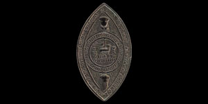 Medieval Bronze Pope Urban V Papal Office Seal Matrix Attributable to Cardinal Adam Easton