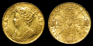 Anne - Gold Guinea - 1711