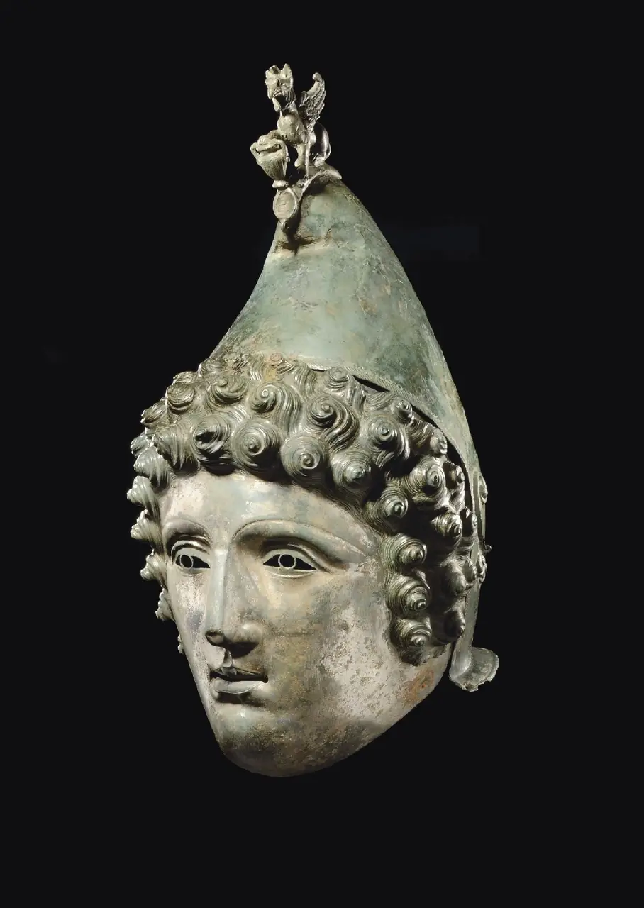 A Roman copper-alloy cavalry helmet found near Crosby Garrett, Cumbria