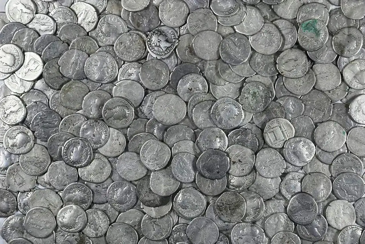A hoard of Roman silver denarii