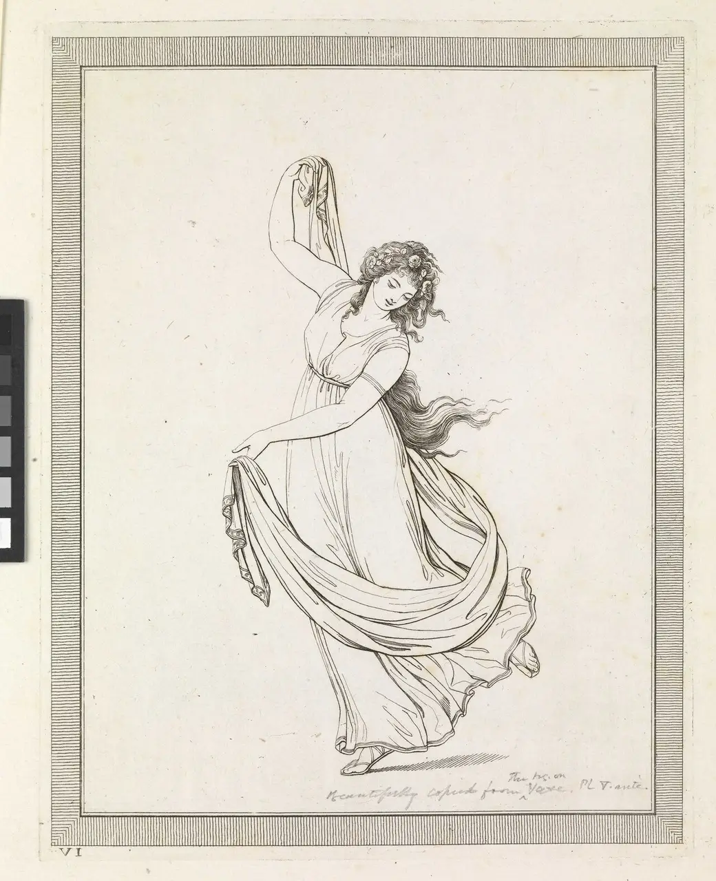 Emma, Lady Hamilton, in one of her classical "Attitudes," after Friedrich Rehberg, 1794
