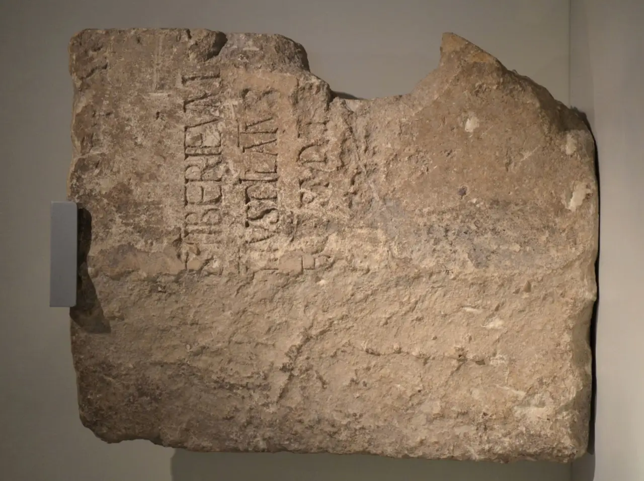 The Pilate Stone, a limestone block inscribed with the name and title of Pontius Pilate