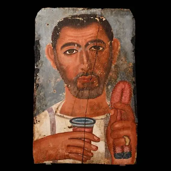 A Fayum Portrait, a Cup of Wine, and a Man No One Can Name