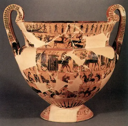 The François Vase, an Attic black-figure volute-krater reassembled from fragments
