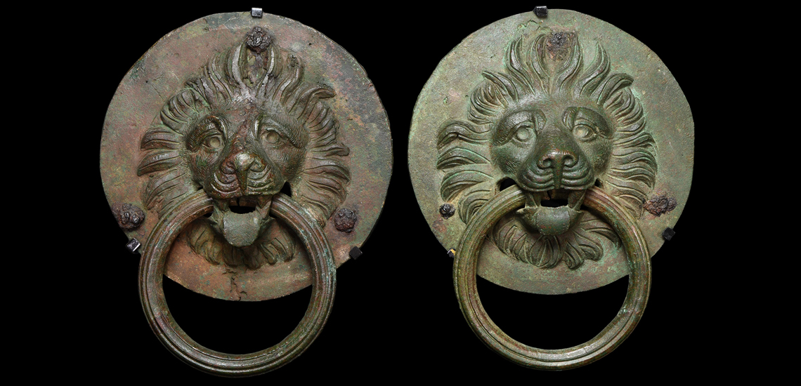 Large Roman Door Handle Pair with Lion Heads £8,000-£10,000