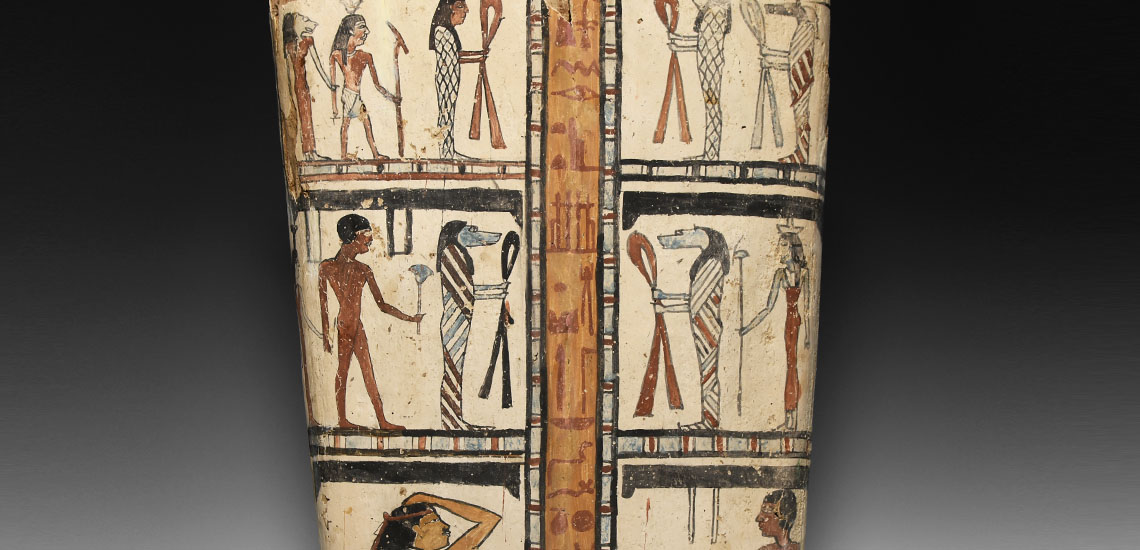 Egyptian Painted Cartonnage with Figural Panels £4,000 - 6,000