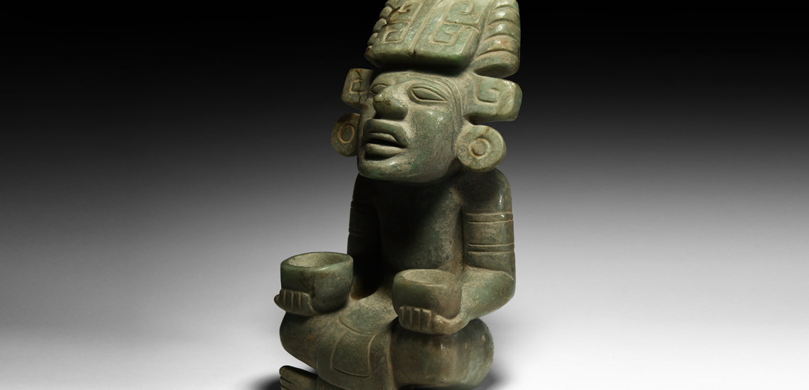 Aztec Jadeite Seated Figure £12,000-£17,000