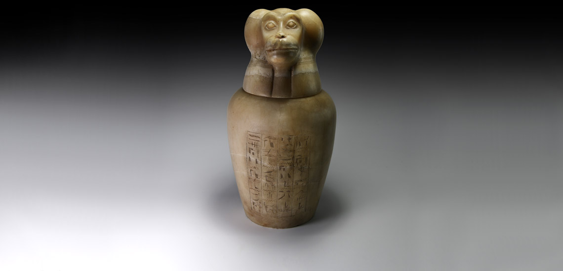 Large Egyptian Canopic Jar of Baboon-Headed Hapy £15,000-£20,000