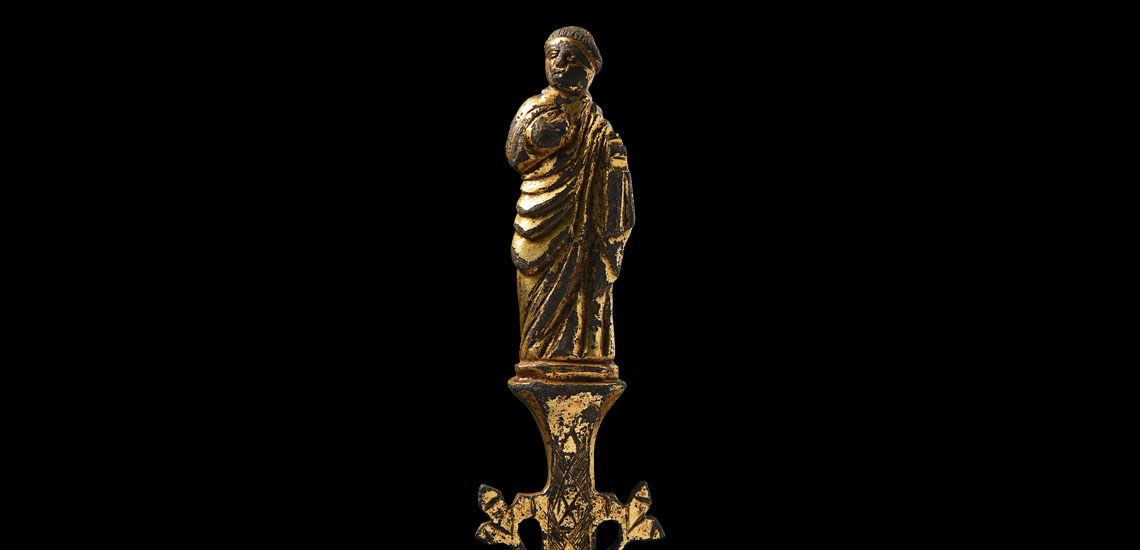 Medieval Gilt Reliquary Figure
