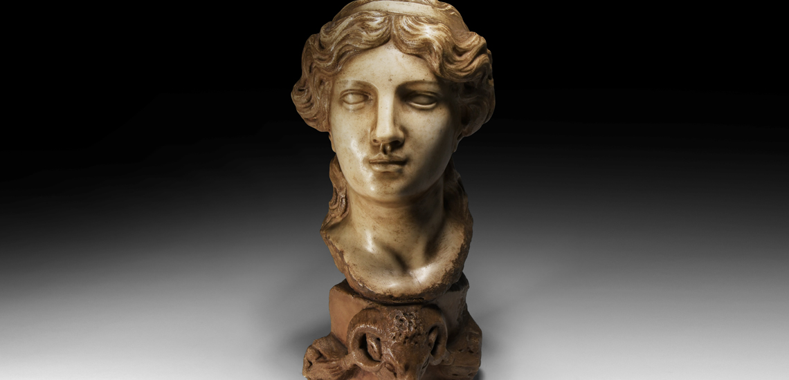 Circle of Simone Bianco Marble Head