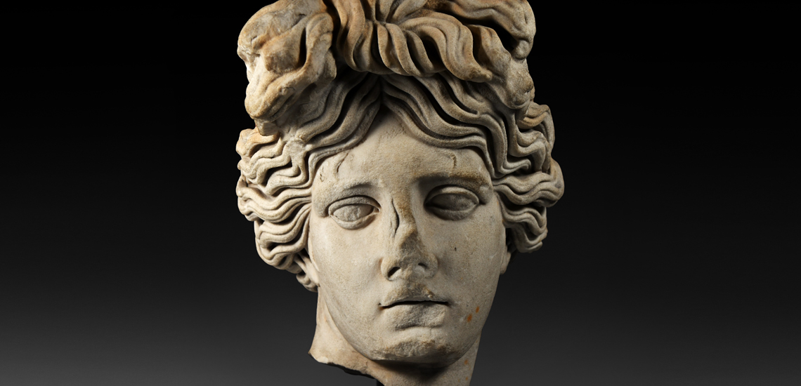 Monumental Roman Marble Head