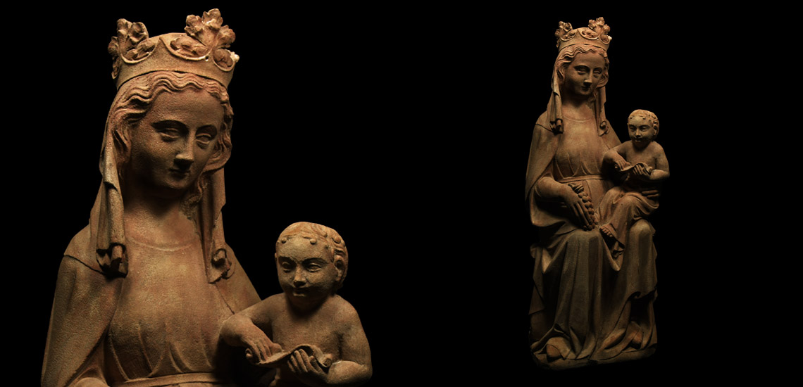 Medieval Limestone Virgin and Child Statue £8,000 - £10,000