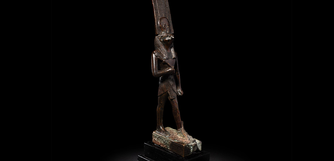 Bronze Figure of Montu