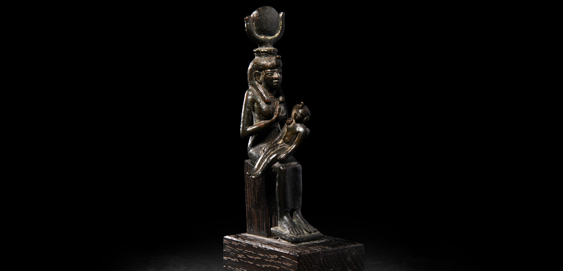 Seated Isis and Horus Figure