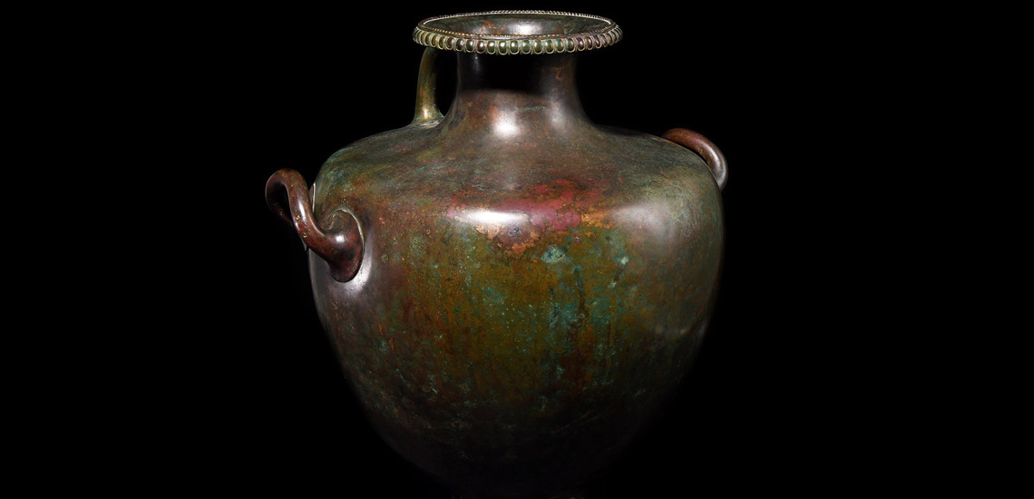Large Greek Decorated Hydria