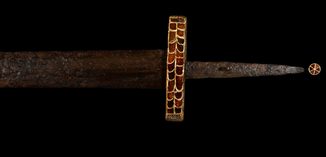 Migration Period Sword with Jewelled Hilt