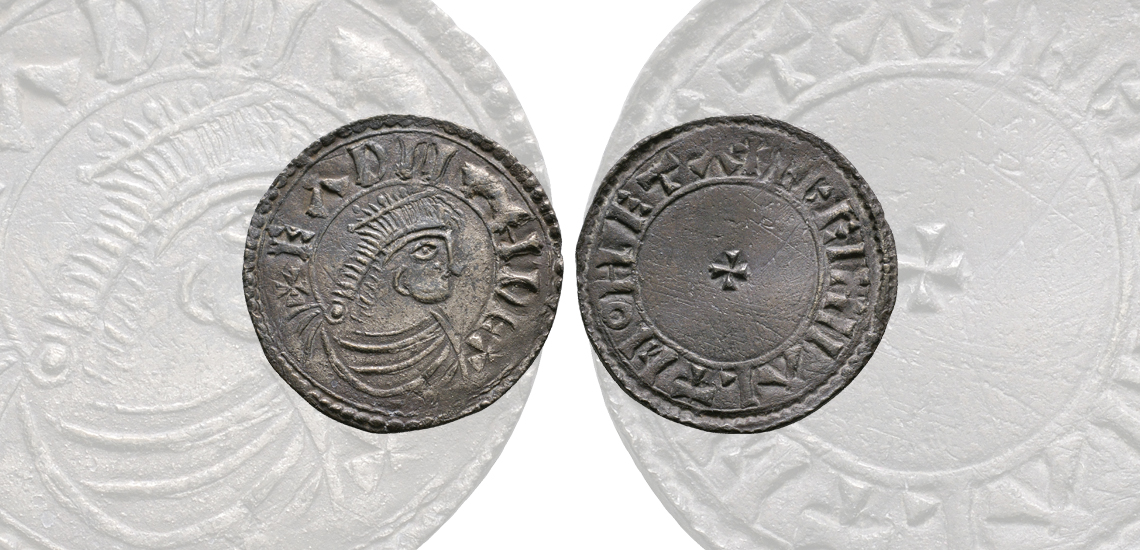 Anglo-Saxon King Edmund Portrait Penny