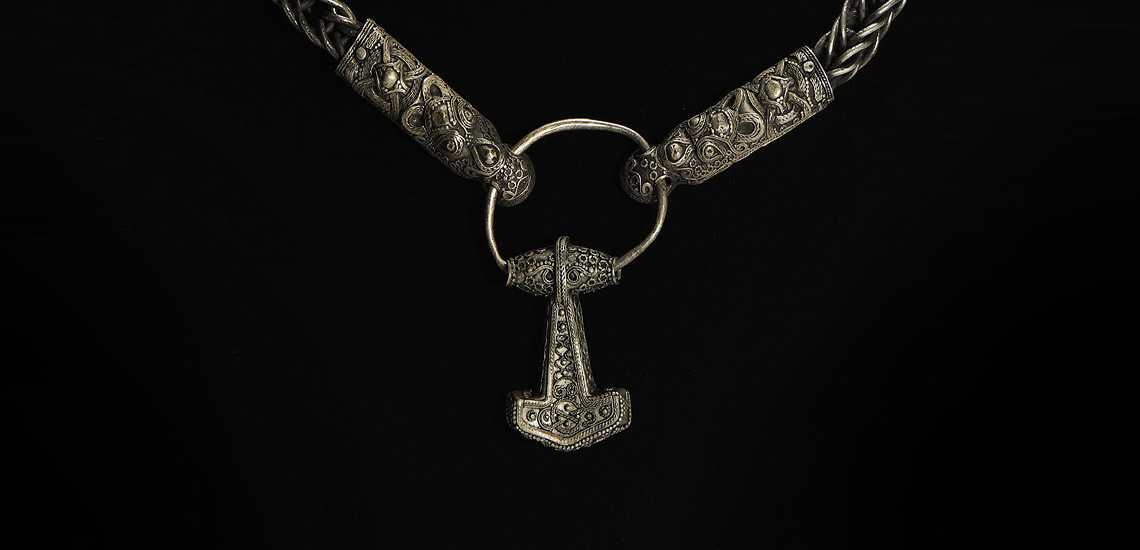 Viking Silver Thor's Hammer Necklace